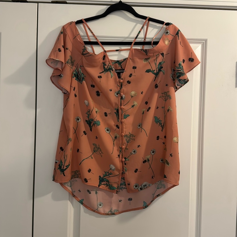 Off the shoulder Express top; M; Good condition
